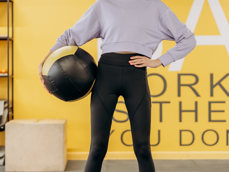 Pilates reformer machine in studio